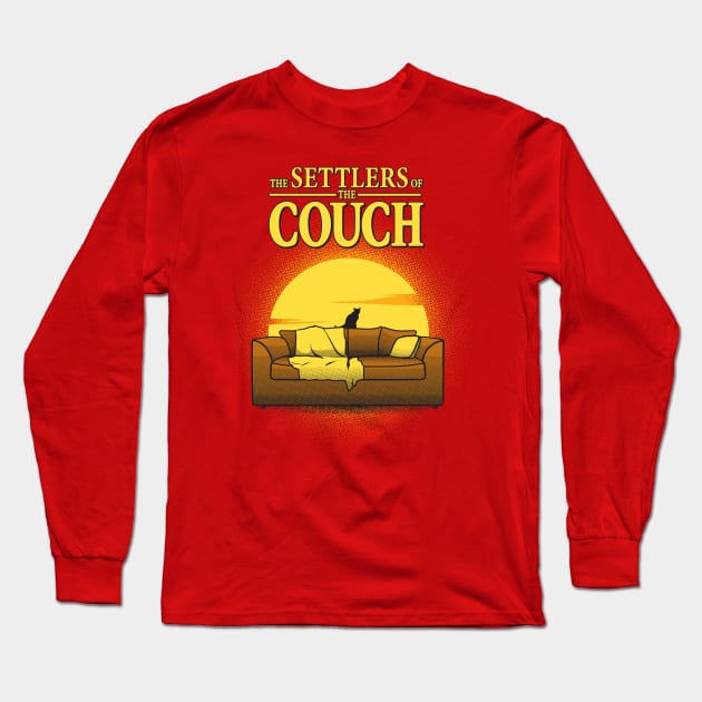 Settlers of the Couch Long Sleeve T-Shirt by stevegoll68